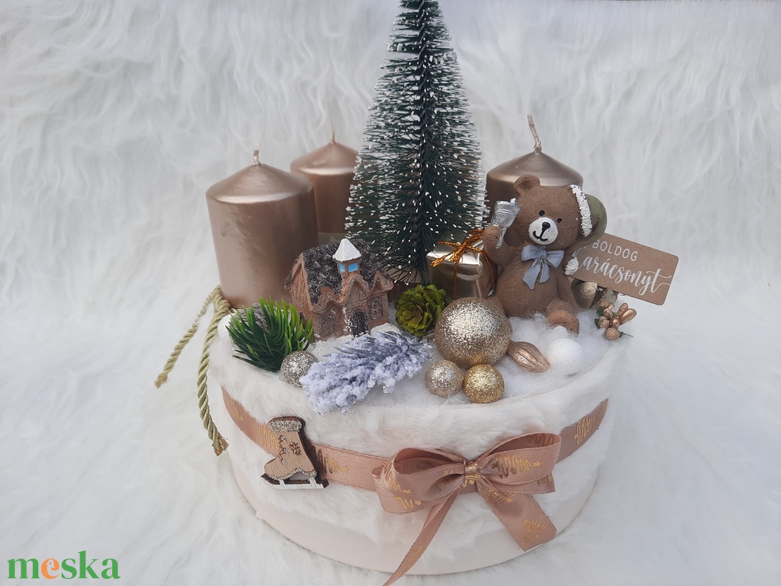Macis adventi asztaldísz  - karácsony - karácsonyi lakásdekoráció - ünnepi asztaldekoráció - Meska.hu Macis adventi asztaldísz  - karácsony - karácsonyi lakásdekoráció - ünnepi asztaldekoráció - Meska.hu