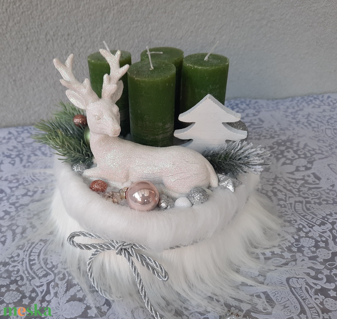 Szarvasos adventi koszorú  - karácsony - adventi díszek - adventi asztaldísz - Meska.hu Szarvasos adventi koszorú  - karácsony - adventi díszek - adventi asztaldísz - Meska.hu