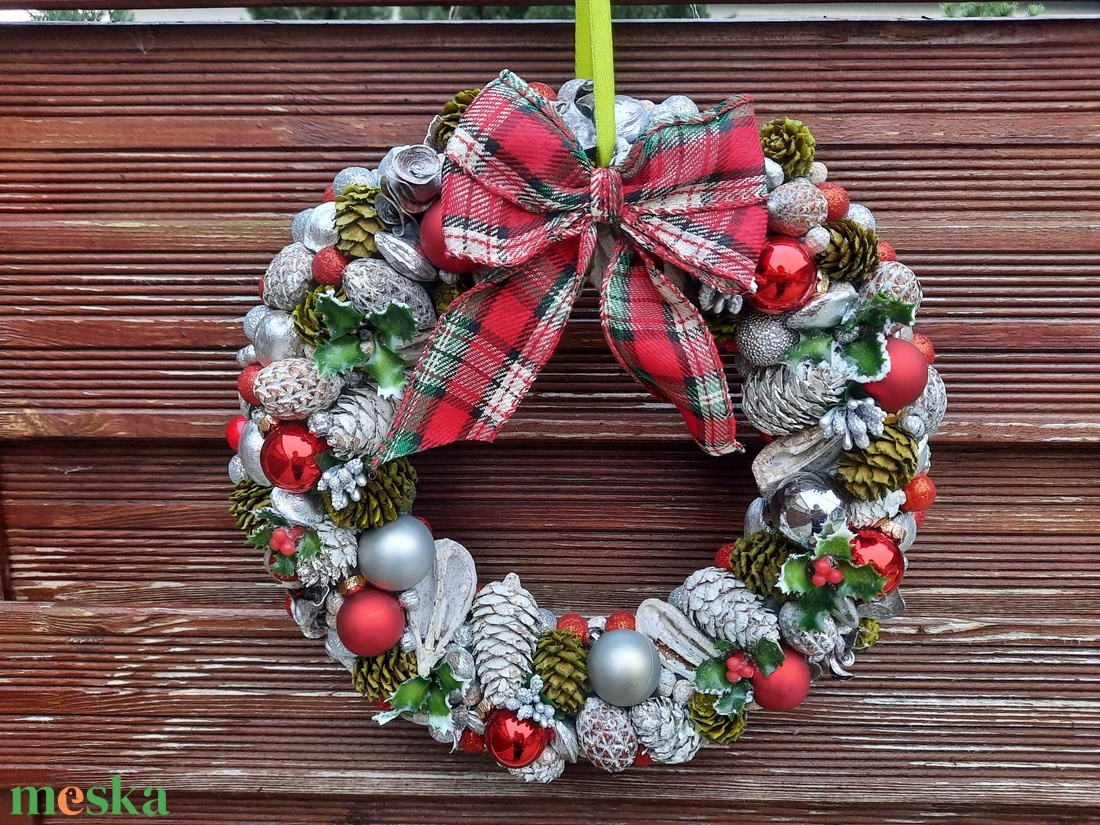  Karácsonyi ajtódísz  - karácsony - karácsonyi lakásdekoráció - karácsonyi ajtódíszek - Meska.hu