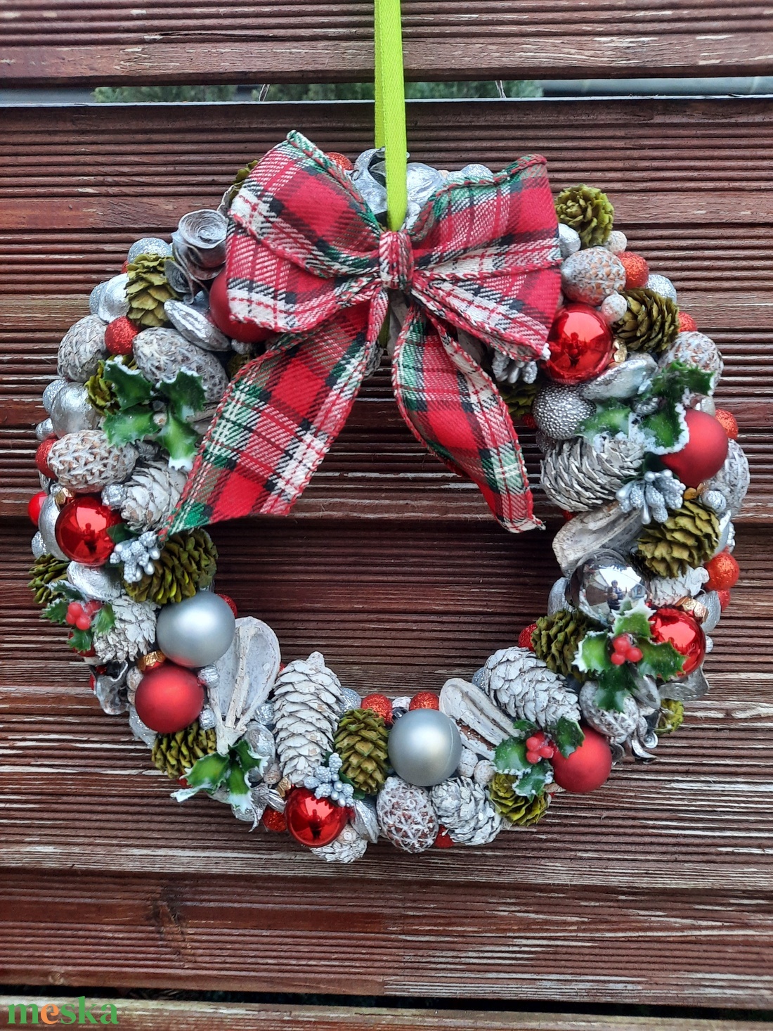  Karácsonyi ajtódísz  - karácsony - karácsonyi lakásdekoráció - karácsonyi ajtódíszek - Meska.hu