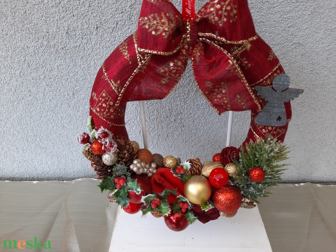  Karácsonyi ajtódísz  - karácsony - karácsonyi lakásdekoráció - karácsonyi ajtódíszek - Meska.hu