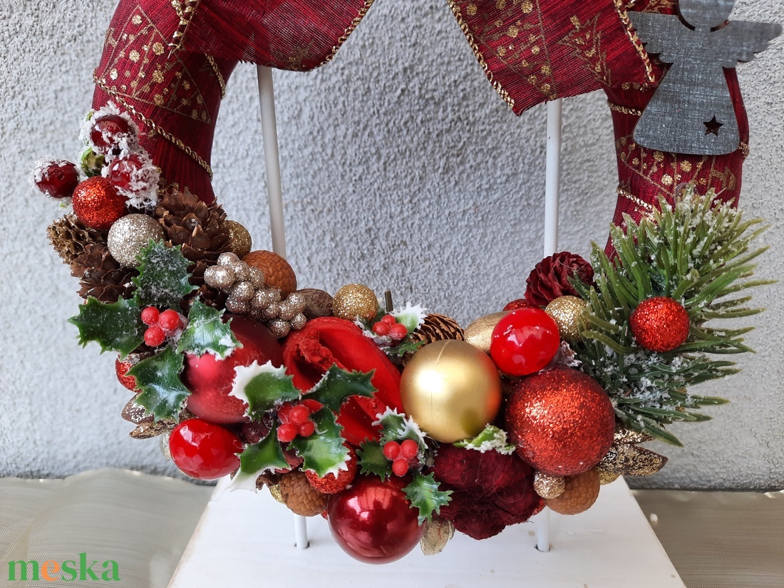  Karácsonyi ajtódísz  - karácsony - karácsonyi lakásdekoráció - karácsonyi ajtódíszek - Meska.hu