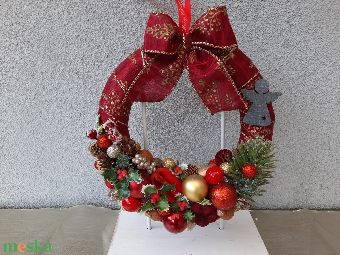  Karácsonyi ajtódísz  - karácsony - karácsonyi lakásdekoráció - karácsonyi ajtódíszek - Meska.hu