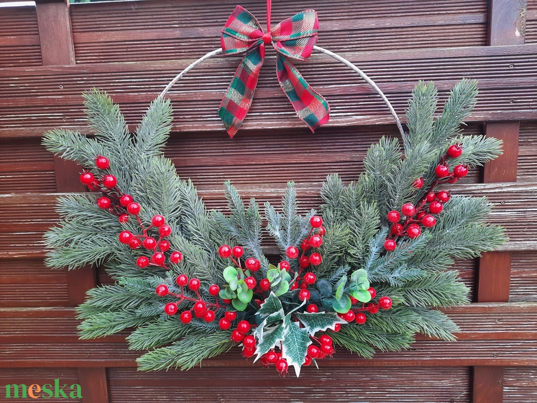 Karácsonyi kapudísz - karácsony - karácsonyi lakásdekoráció - karácsonyi ajtódíszek - Meska.hu