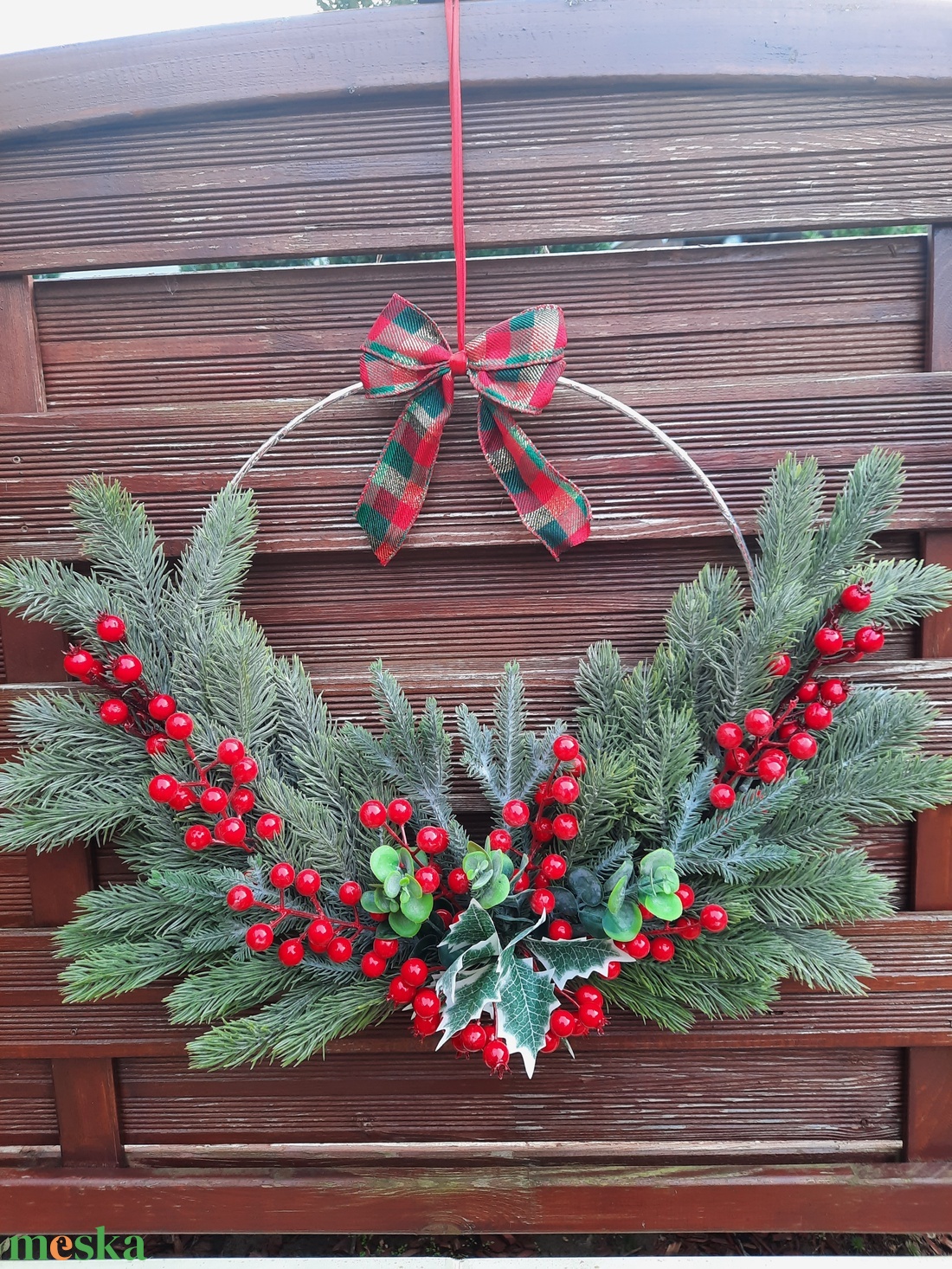 Karácsonyi kapudísz - karácsony - karácsonyi lakásdekoráció - karácsonyi ajtódíszek - Meska.hu