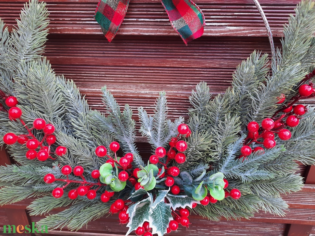 Karácsonyi kapudísz - karácsony - karácsonyi lakásdekoráció - karácsonyi ajtódíszek - Meska.hu