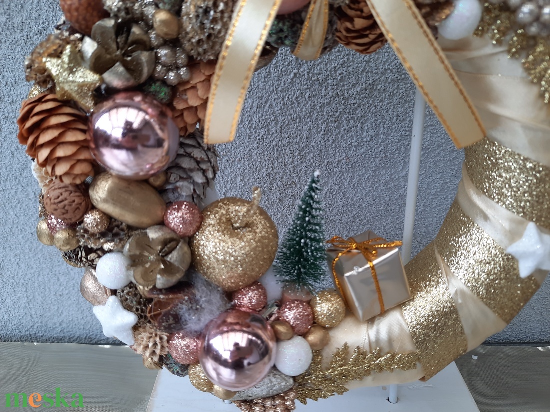  Karácsonyi ajtódísz  - karácsony - karácsonyi lakásdekoráció - karácsonyi ajtódíszek - Meska.hu