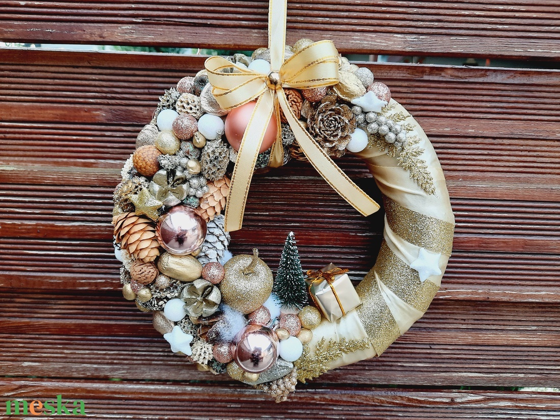  Karácsonyi ajtódísz  - karácsony - karácsonyi lakásdekoráció - karácsonyi ajtódíszek - Meska.hu