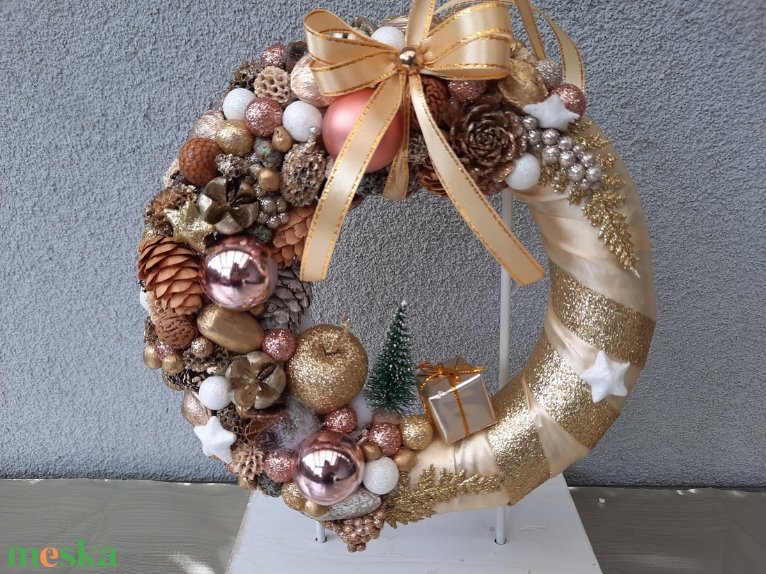  Karácsonyi ajtódísz  - karácsony - karácsonyi lakásdekoráció - karácsonyi ajtódíszek - Meska.hu