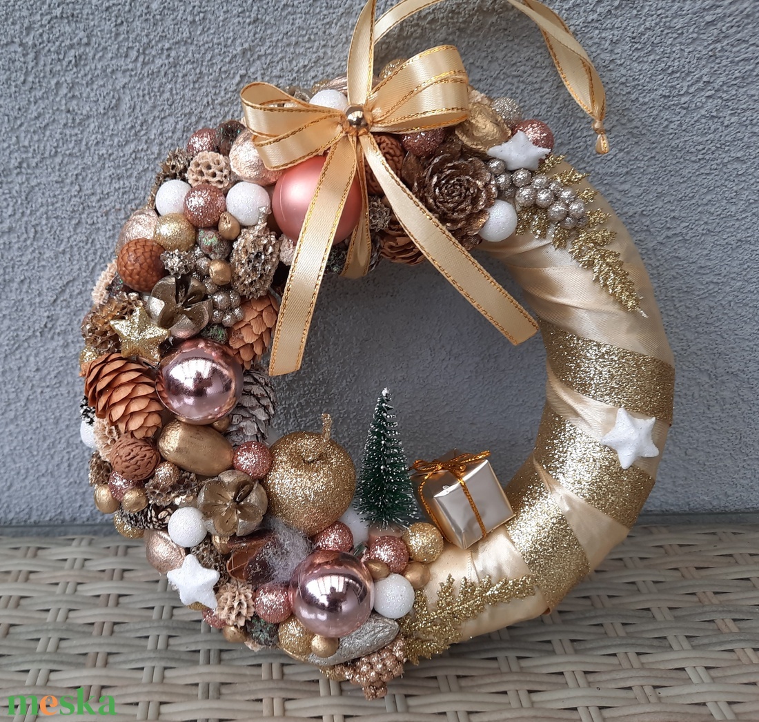  Karácsonyi ajtódísz  - karácsony - karácsonyi lakásdekoráció - karácsonyi ajtódíszek - Meska.hu