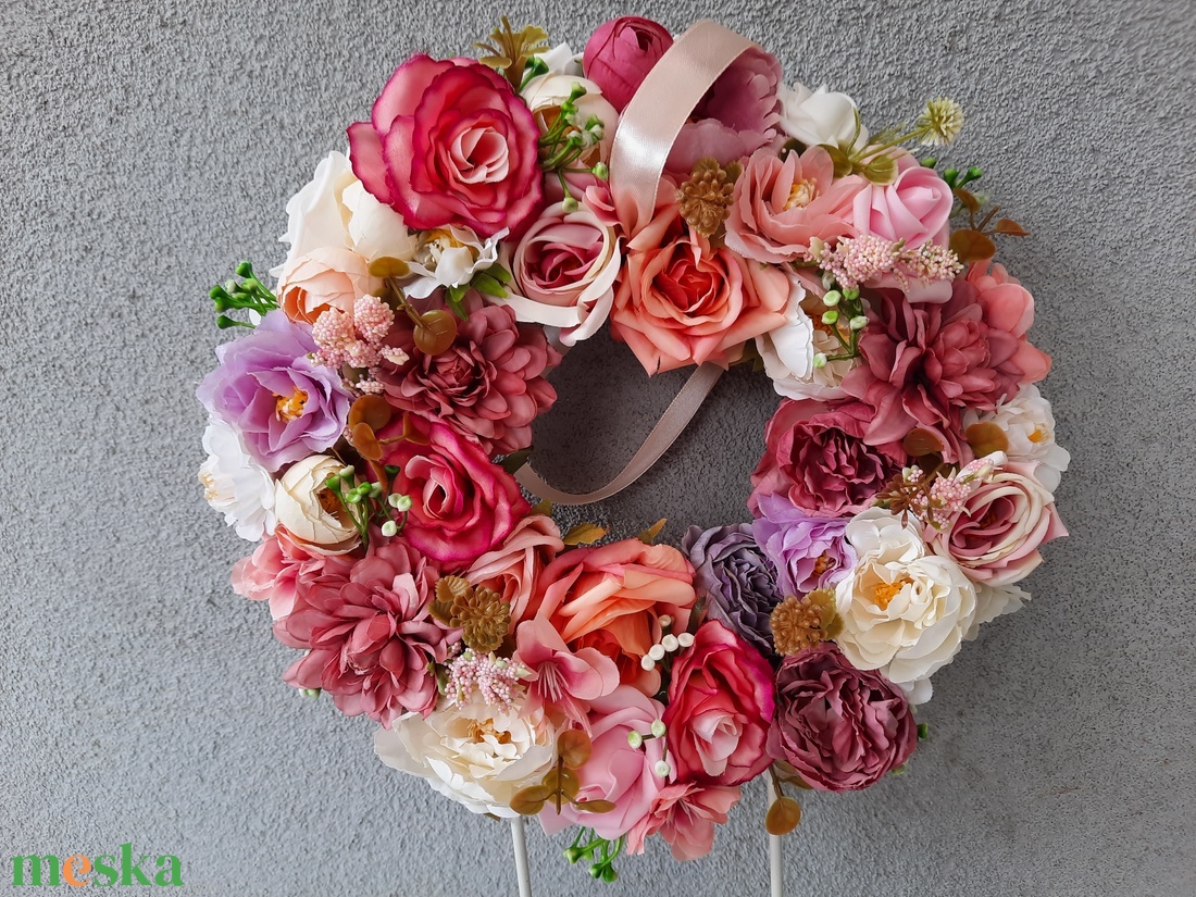 Csupa virág ajtódísz  - otthon & életmód - dekoráció - ajtó- és ablak dekoráció - ajtódísz & kopogtató - Meska.hu