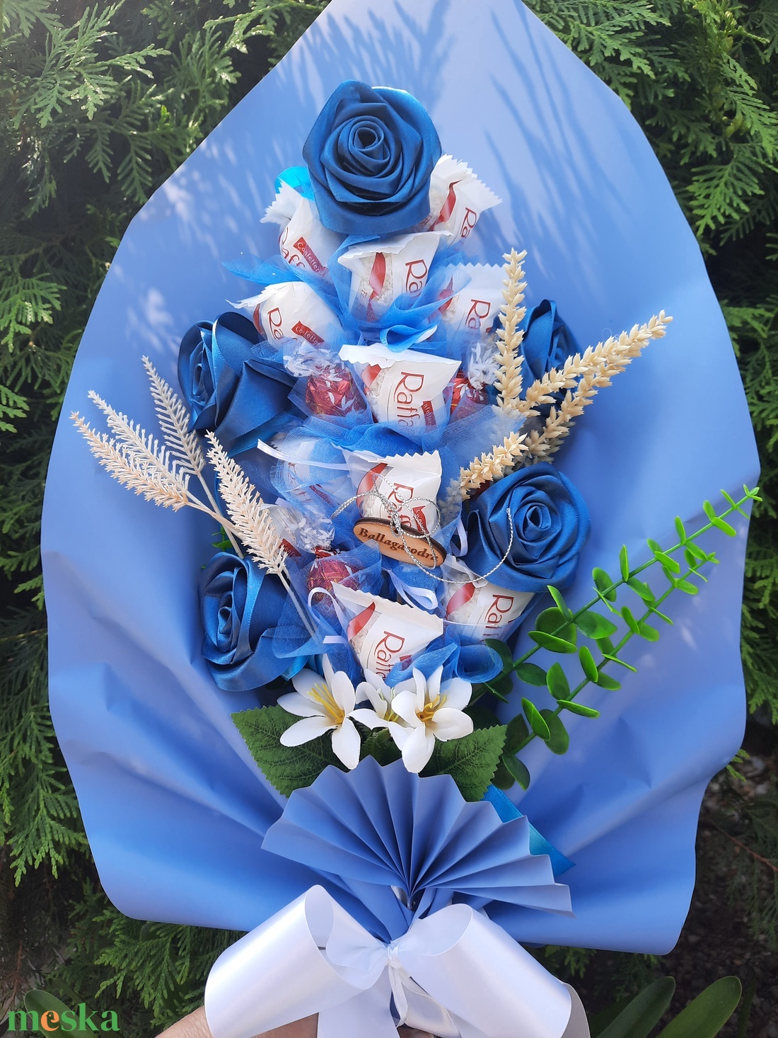 Csokicsokor  - otthon & életmód - vallás - temetkezési tárgy - sírcsokor, virág dekoráció - Meska.hu