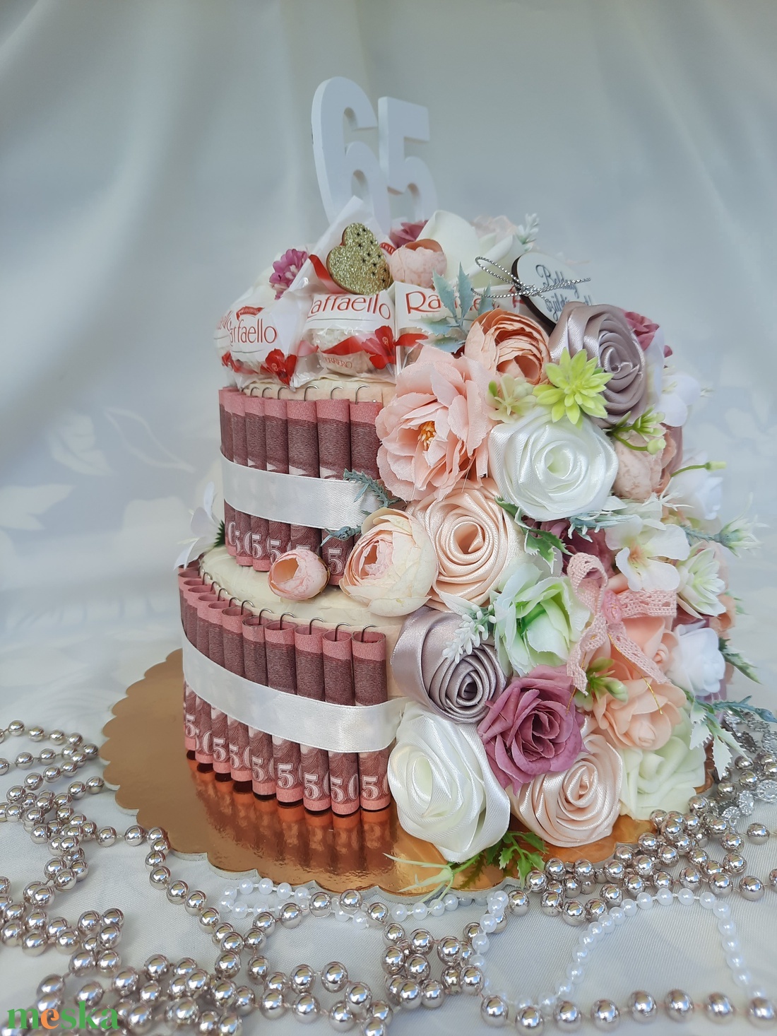 Pénztorta születésnapra! - otthon & életmód - papír, írószer - ajándékozás kellékei - papírtorta - Meska.hu