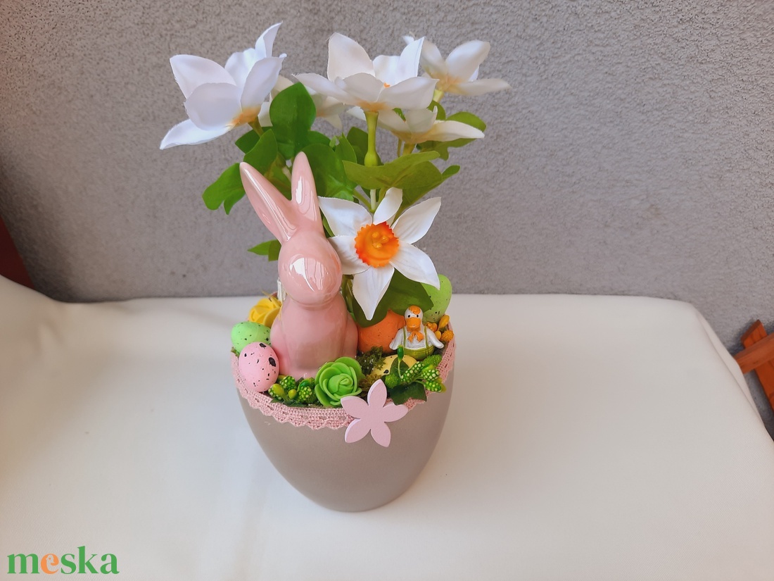Húsvéti kaspós asztaldísz  - otthon & életmód - dekoráció - asztal és polc dekoráció - asztaldísz - Meska.hu