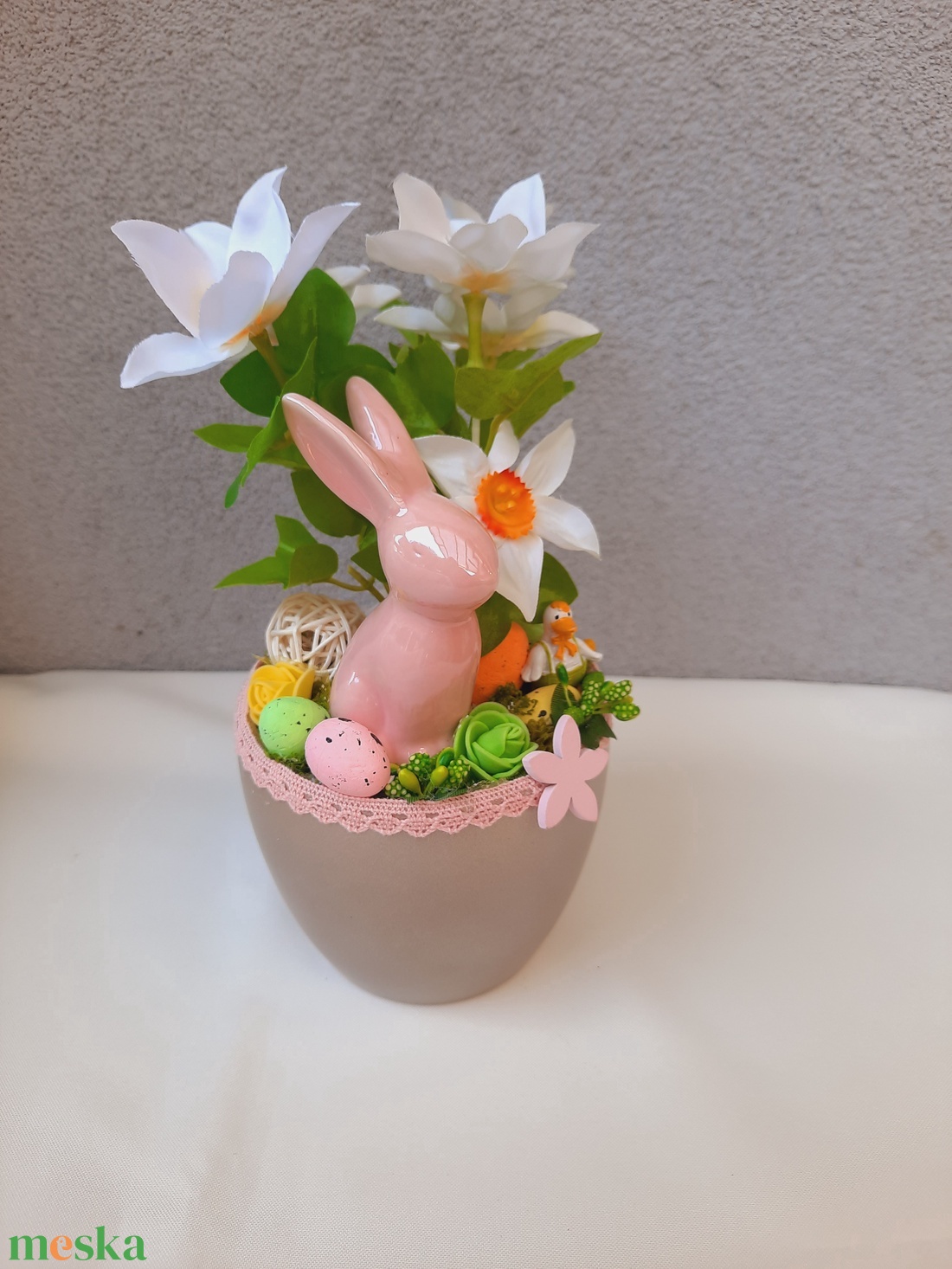 Húsvéti kaspós asztaldísz  - otthon & életmód - dekoráció - asztal és polc dekoráció - asztaldísz - Meska.hu