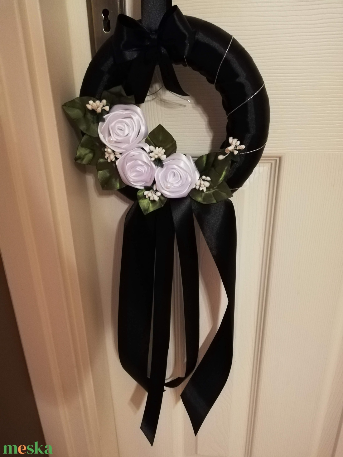 Kegyeleti koszorú - otthon & életmód - dekoráció - ajtó- és ablak dekoráció - ajtódísz & kopogtató - Meska.hu