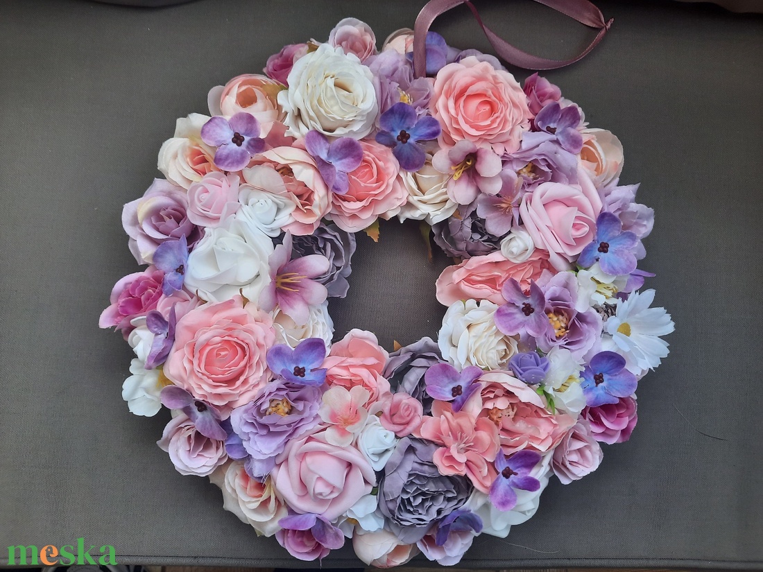 Csupa virág ajtódísz  - otthon & életmód - dekoráció - ajtó- és ablak dekoráció - ajtódísz & kopogtató - Meska.hu