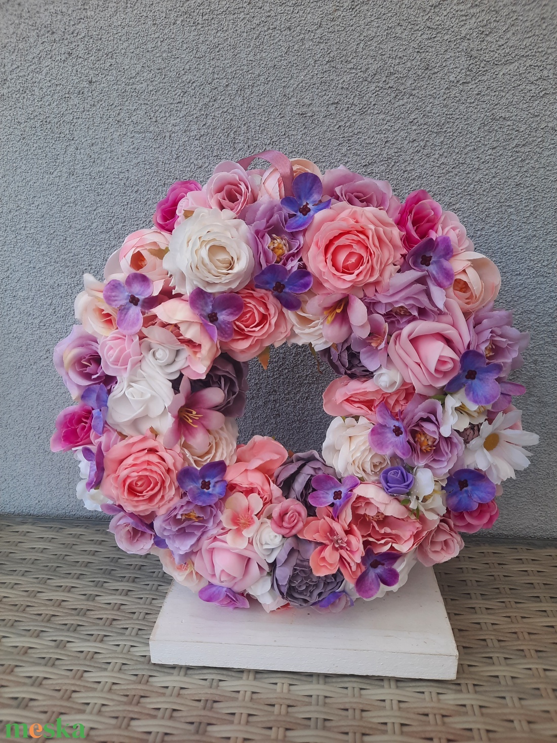 Csupa virág ajtódísz  - otthon & életmód - dekoráció - ajtó- és ablak dekoráció - ajtódísz & kopogtató - Meska.hu