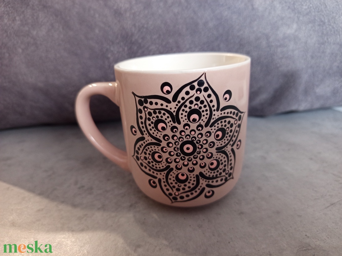 Páros bögre mandala mintás  - otthon & életmód - konyhafelszerelés, tálalás - tálalás - bögre & csésze - Meska.hu