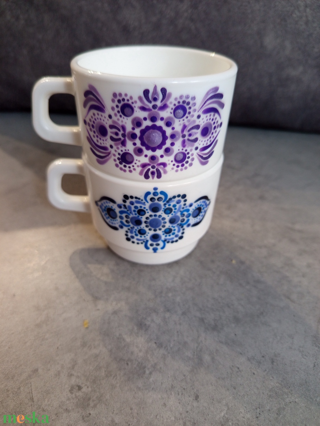 Kávés bögr�k mandala mintás  - otthon & életmód - konyhafelszerelés, tálalás - tálalás - bögre & csésze - Meska.hu