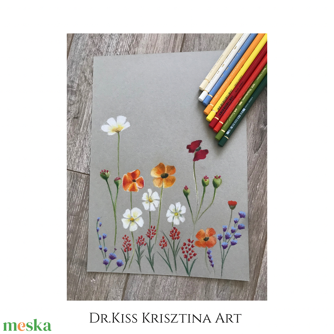 Virágosrét - Színes ceruza rajz - A/4 - művészet - grafika & illusztráció - ceruzarajz - Meska.hu Virágosrét - Színes ceruza rajz - A/4 - művészet - grafika & illusztráció - ceruzarajz - Meska.hu
