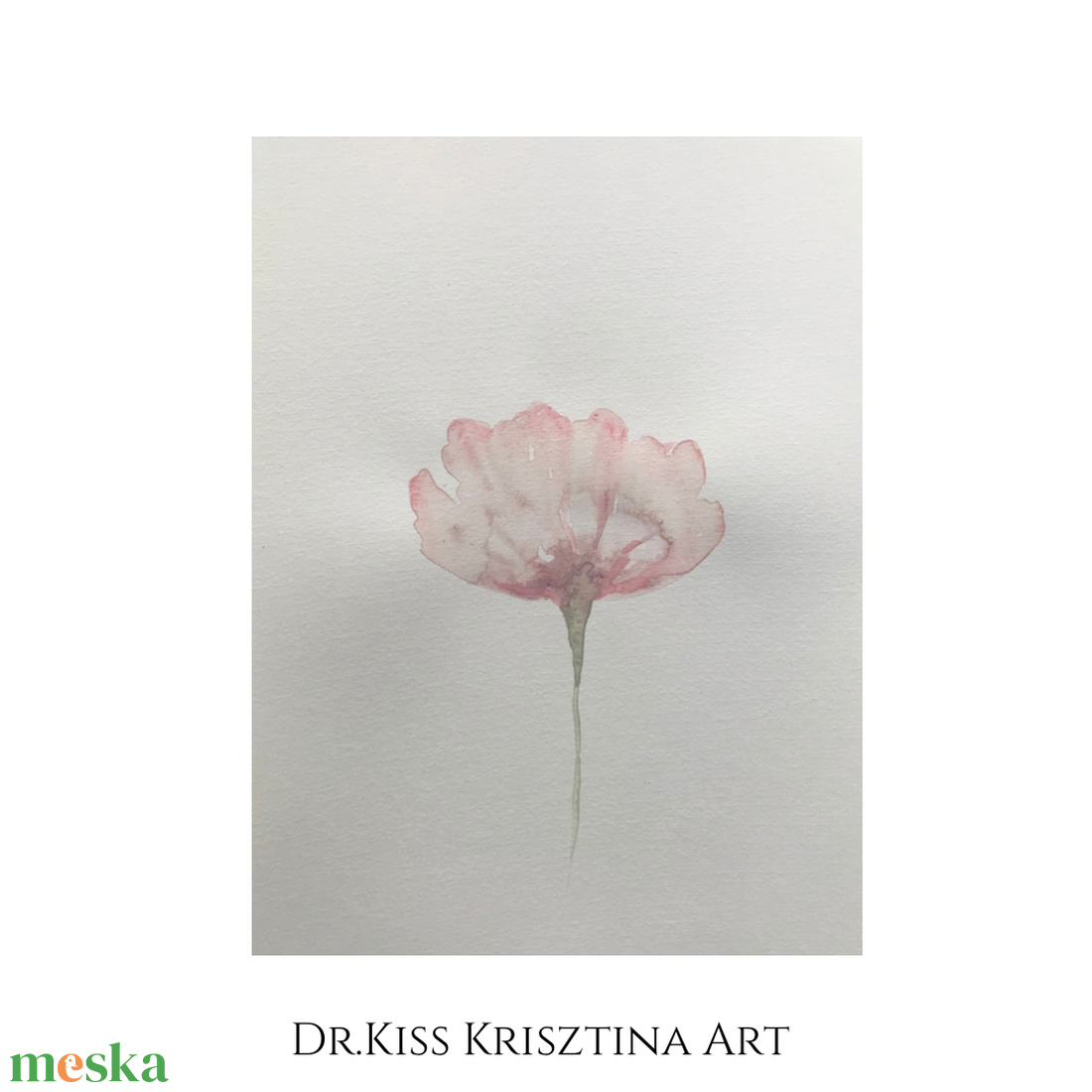 Pasztell színű virágok - Akvarell - 28x38cm - művészet - festmény - akvarell - Meska.hu