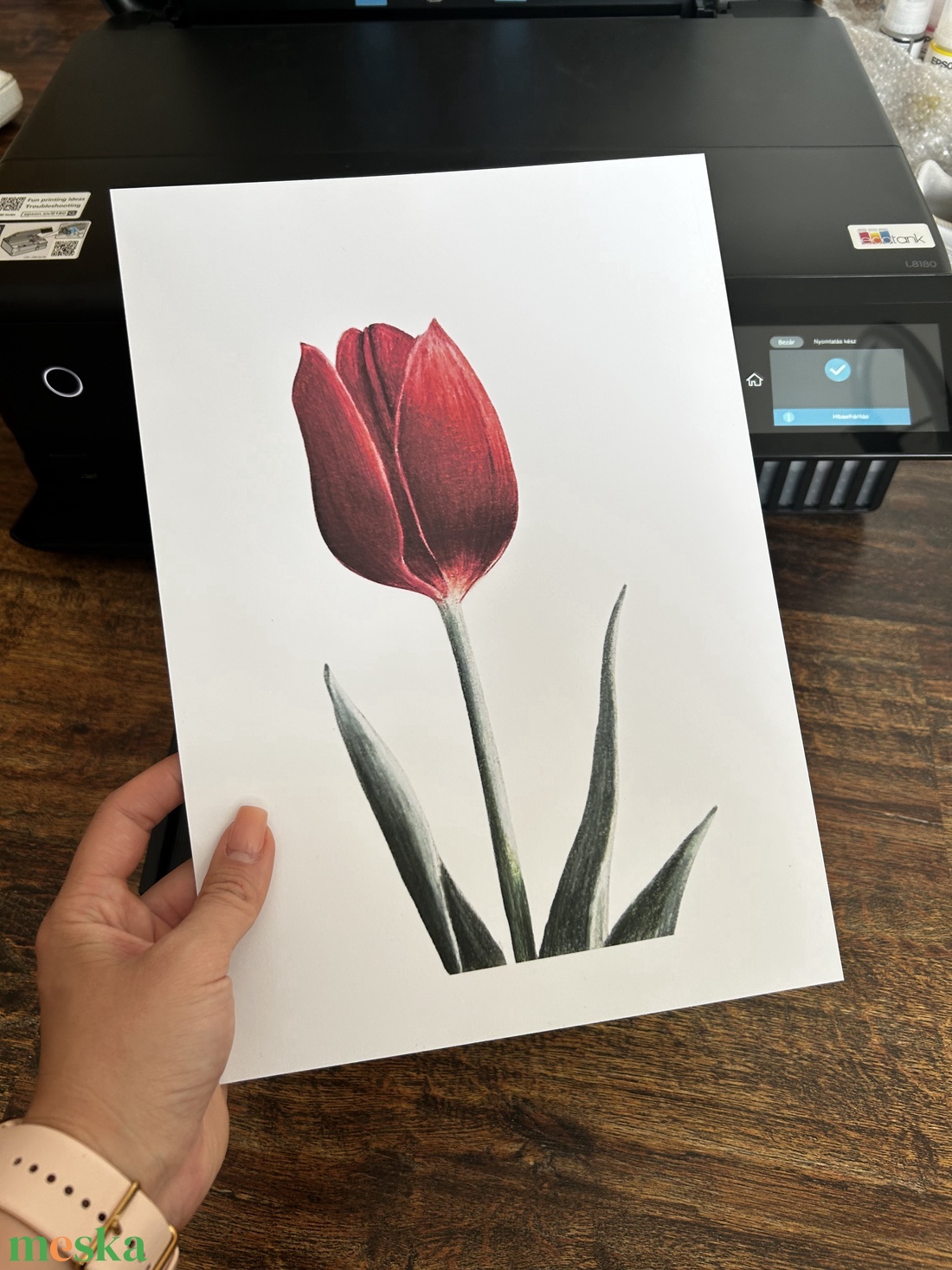 Piros tulipán - Művészeti nyomat - Limitált kiadás - A/4 - művészet - grafika & illusztráció - művészi nyomat - Meska.hu Piros tulipán - Művészeti nyomat - Limitált kiadás - A/4 - művészet - grafika & illusztráció - művészi nyomat - Meska.hu