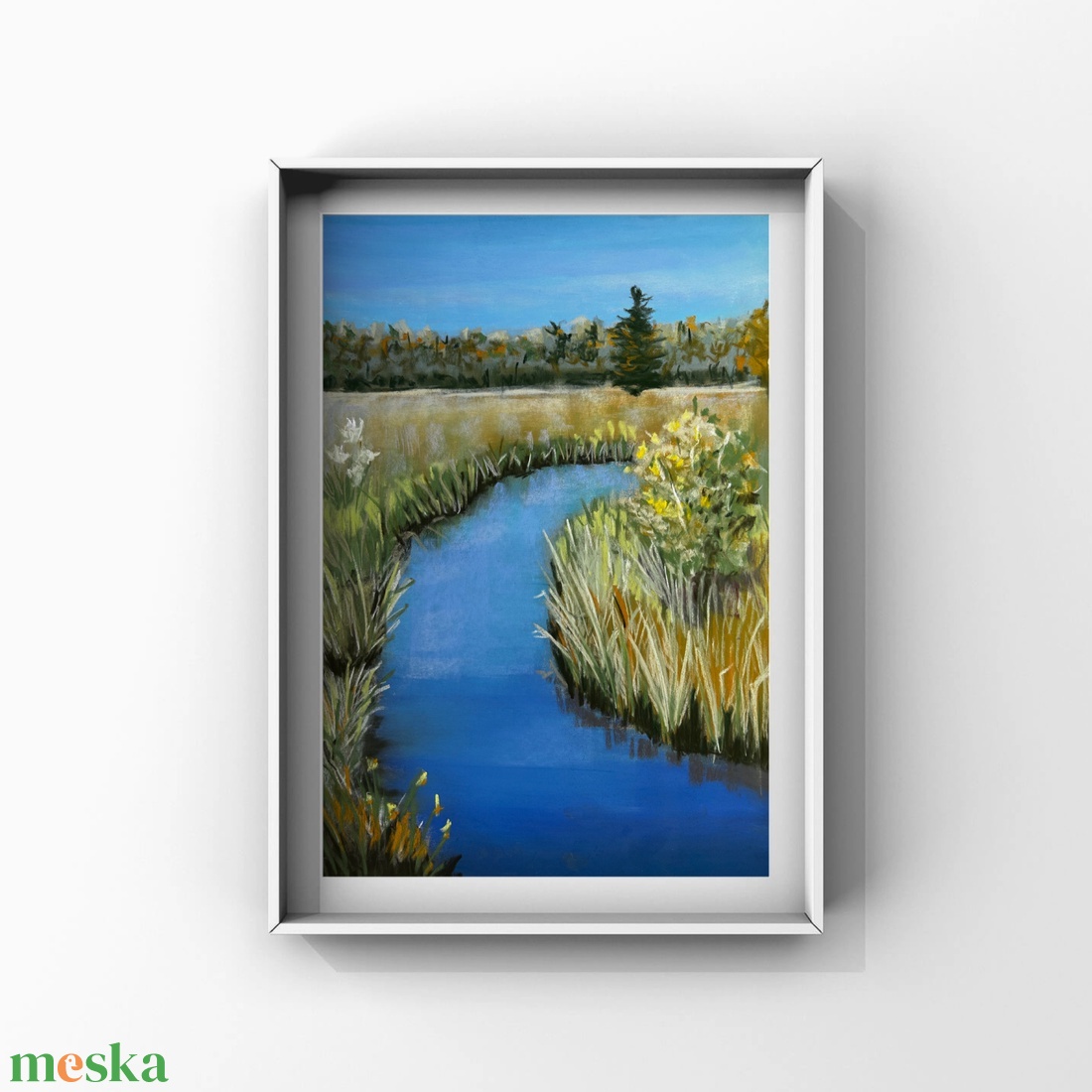 Mesélnek a folyók - A/3 -  Pasztellfestmény  - művészet - festmény - pasztell - Meska.hu Mesélnek a folyók - A/3 -  Pasztellfestmény  - művészet - festmény - pasztell - Meska.hu