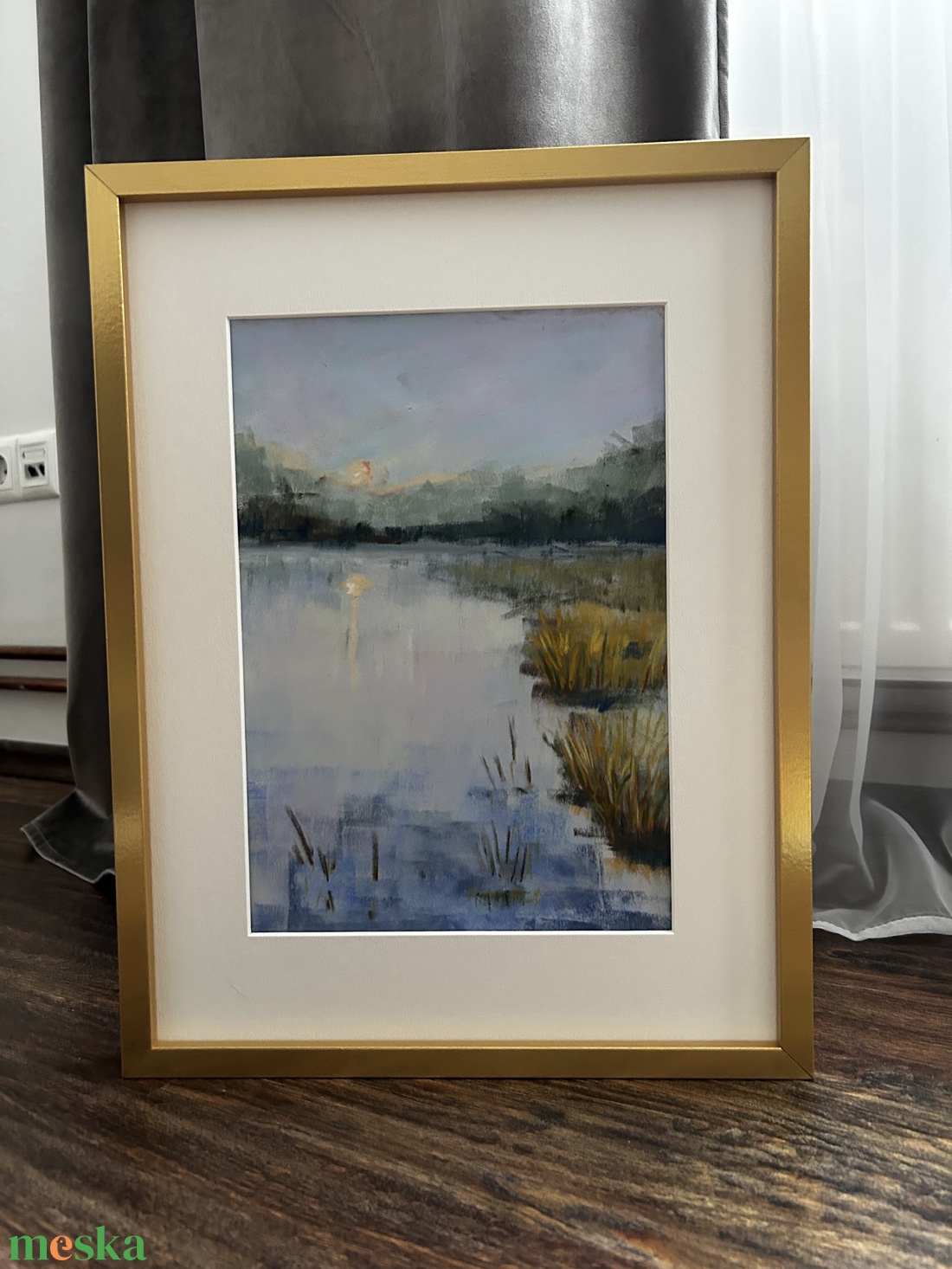 Pasztellfestmény - Szürkület - A/4 - 21x29,7cm  - művészet - festmény - pasztell - Meska.hu