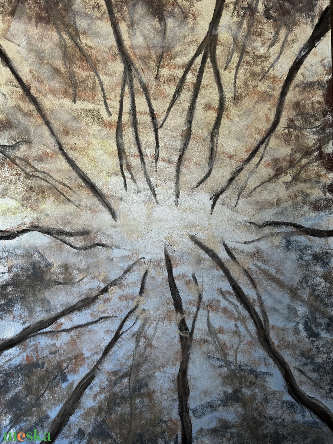 Pasztellfestmény -  Nézz fel - 20x30cm - művészet - festmény - pasztell - Meska.hu