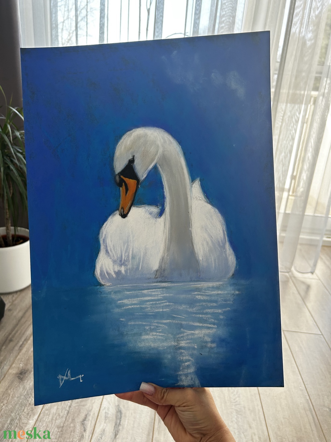 A rút kiskacsa - A/3 Pasztellfestmény - művészet - festmény - pasztell - Meska.hu