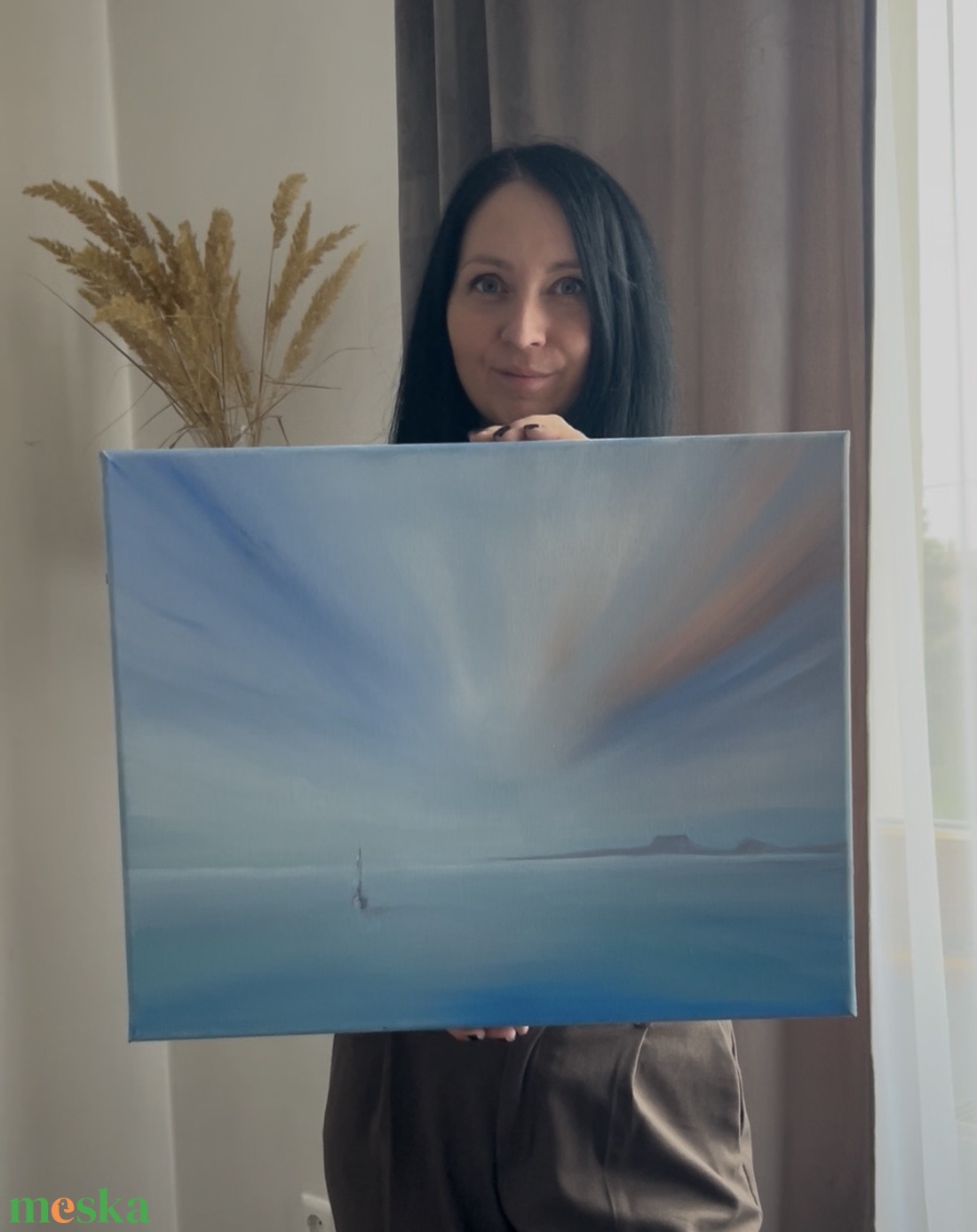 Balaton eszenciája - 40 x 50 cm - művészet - festmény - olajfestmény - Meska.hu