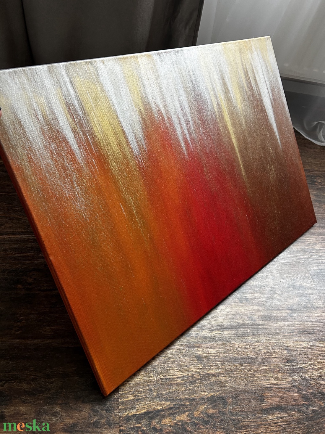 Vízesés - 50 x 70 cm - művészet - festmény - olajfestmény - Meska.hu