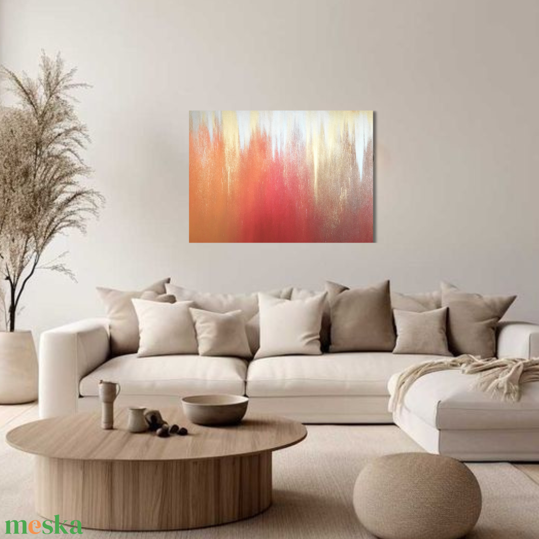 Vízesés - 50 x 70 cm - művészet - festmény - olajfestmény - Meska.hu