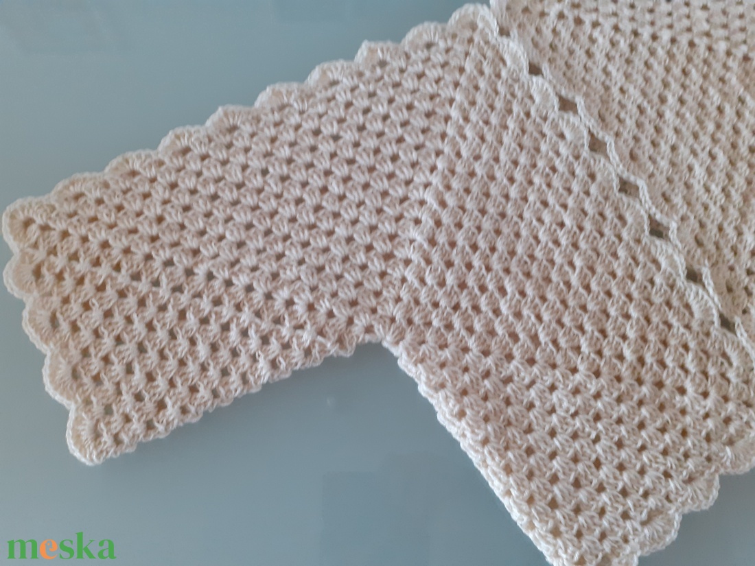 Ekrü hexagon felső - ruha & divat - női ruha - bolero - Meska.hu Ekrü hexagon felső - ruha & divat - női ruha - bolero - Meska.hu