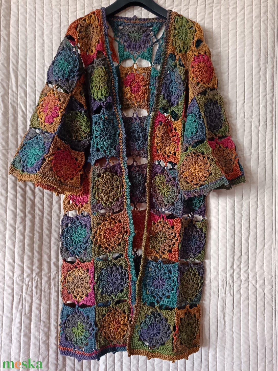 Őszi erdő horgolt kimonó - ruha & divat - női ruha - kardigánok - Meska.hu Őszi erdő horgolt kimonó - ruha & divat - női ruha - kardigánok - Meska.hu