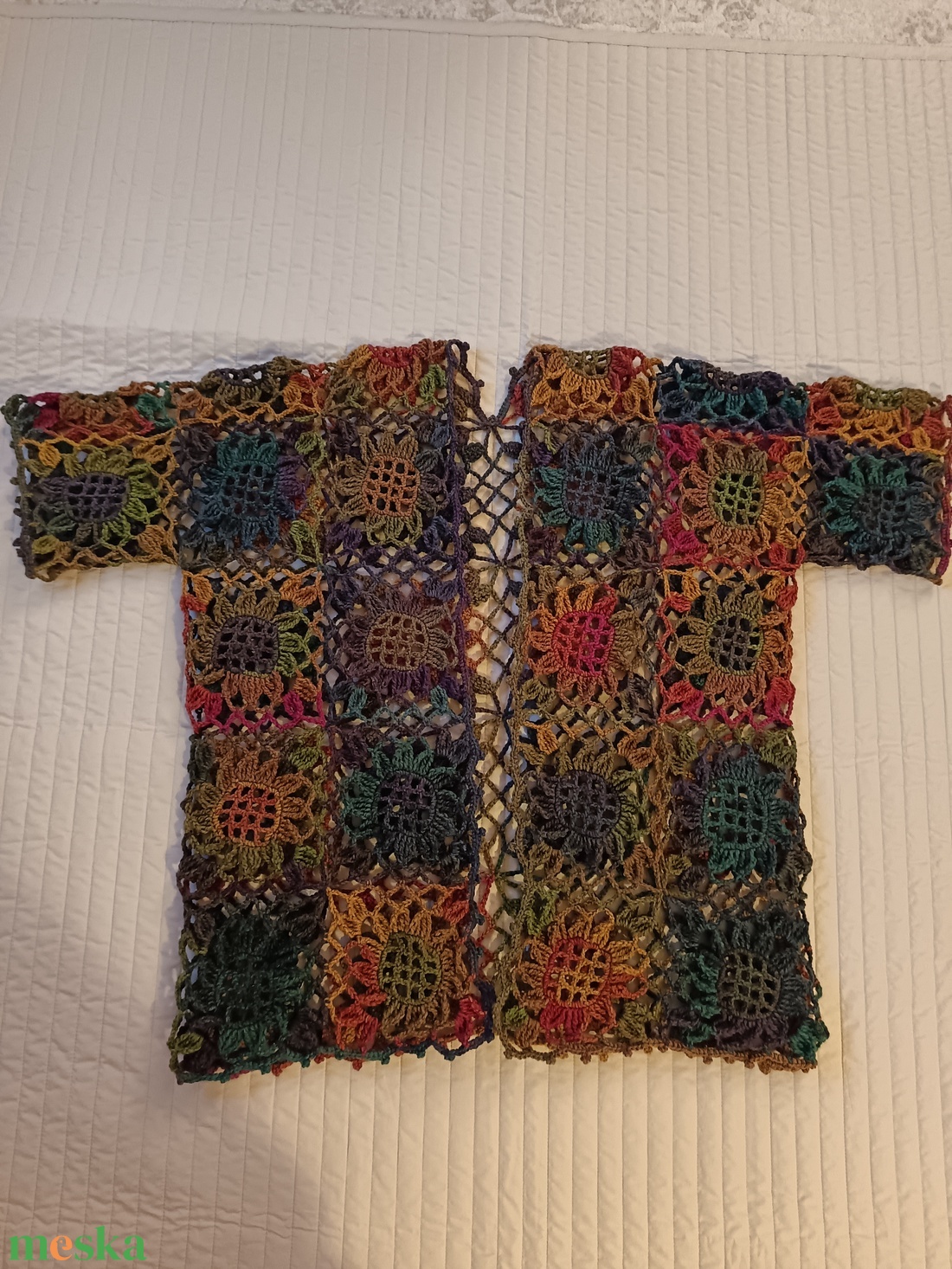 Napraforgó kimonó - ruha & divat - női ruha - kardigánok - Meska.hu