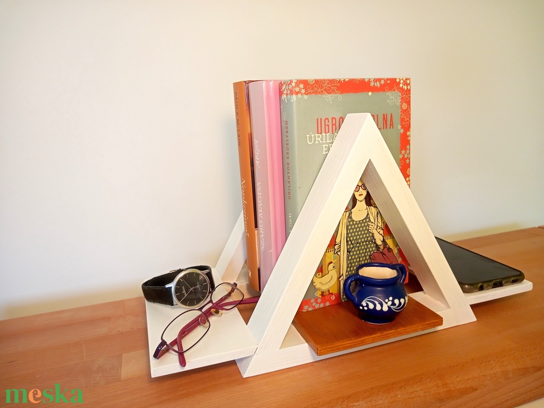 Polc asztali mobil szemüveg óra tartó - otthon & lakás - dekoráció - asztal és polc dekoráció - könyvtámasz - Meska.hu