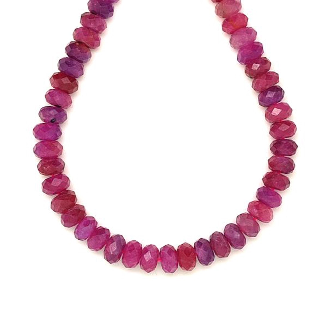 Rubin fazettált korong 7-7,5x4-4,5mm  ékszerkészítő alapanyag (füzér) - kellékek & szerszámok - ásvány alapanyag - ásványfüzér - Meska.hu