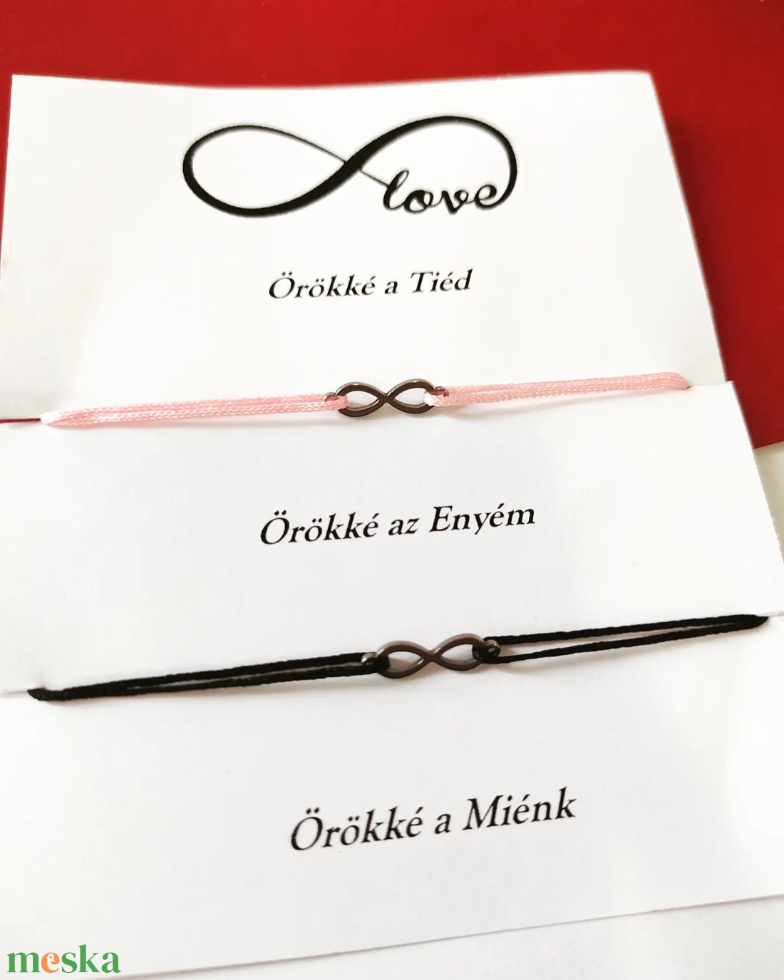 Végtelen jeles páros karkötő - ékszer - karkötő - fonott karkötő - Meska.hu Végtelen jeles páros karkötő - ékszer - karkötő - fonott karkötő - Meska.hu