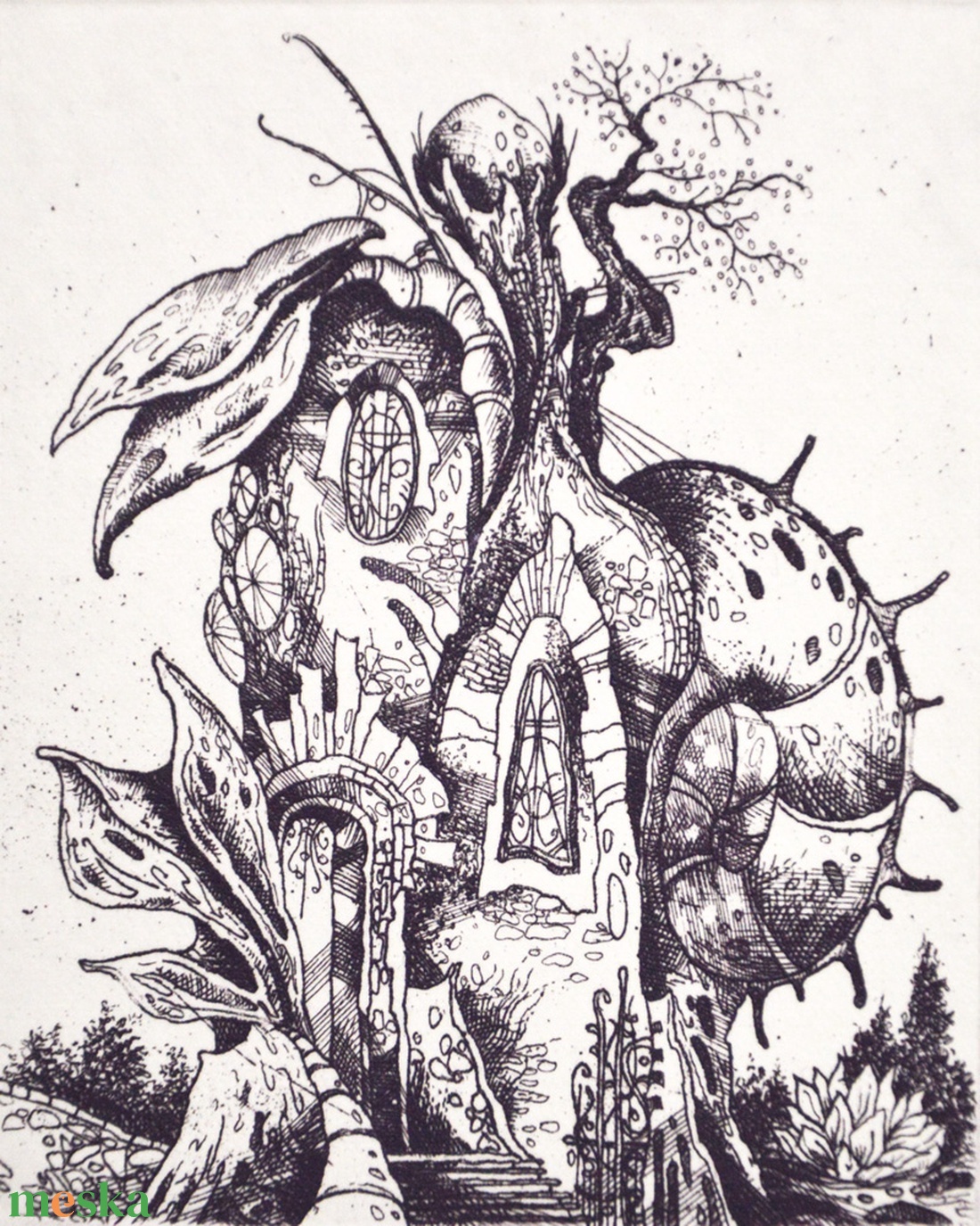 A korallcsiga háza - művészet - grafika & illusztráció - művészi nyomat - Meska.hu A korallcsiga háza - művészet - grafika & illusztráció - művészi nyomat - Meska.hu