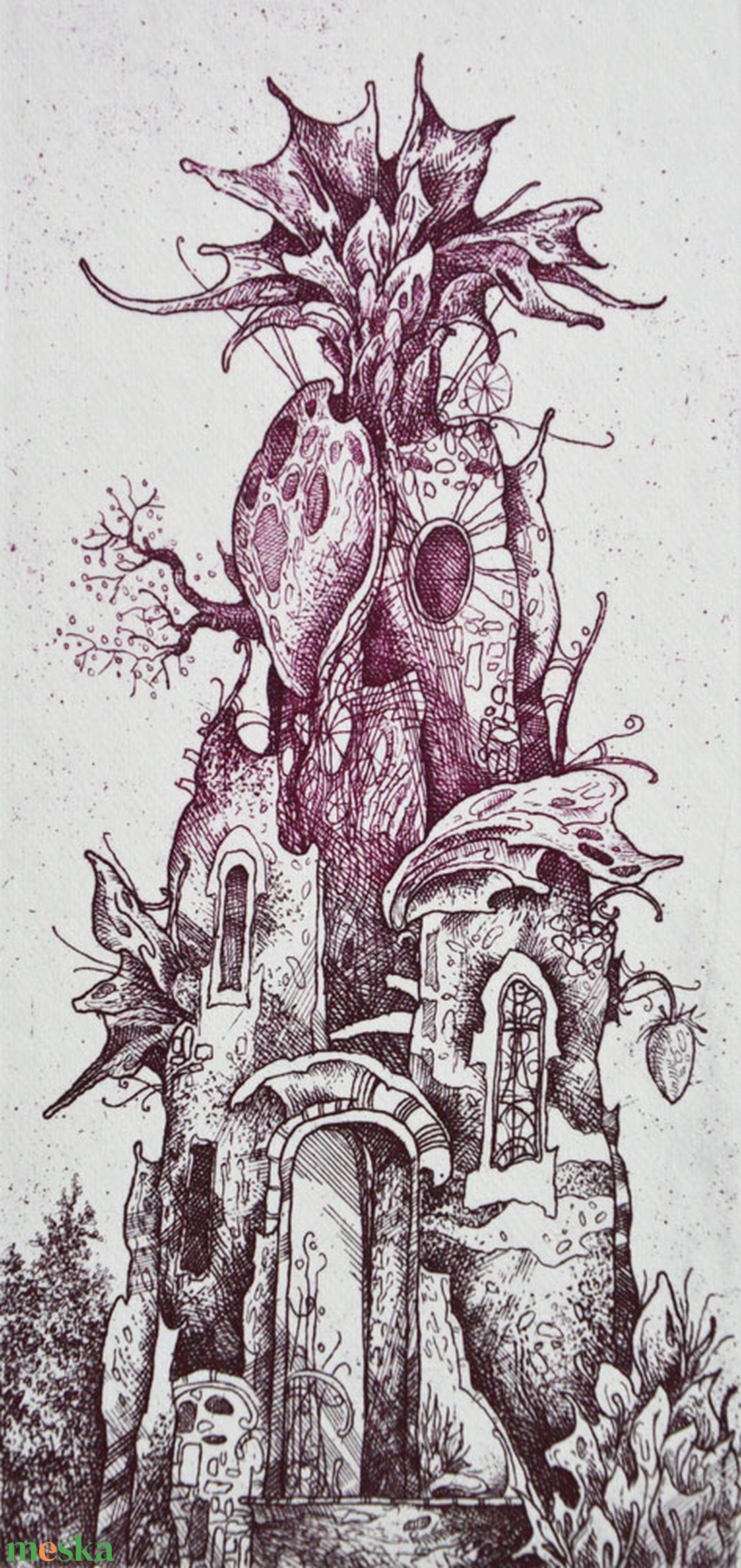 Ametiszt ház - művészet - grafika & illusztráció - művészi nyomat - Meska.hu Ametiszt ház - művészet - grafika & illusztráció - művészi nyomat - Meska.hu