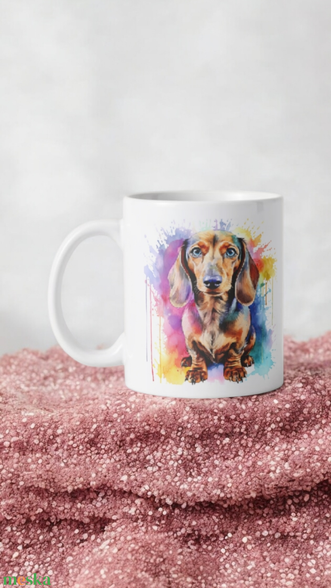 Tacskós bögre - otthon & életmód - konyhafelszerelés, tálalás - tálalás - bögre & csésze - Meska.hu