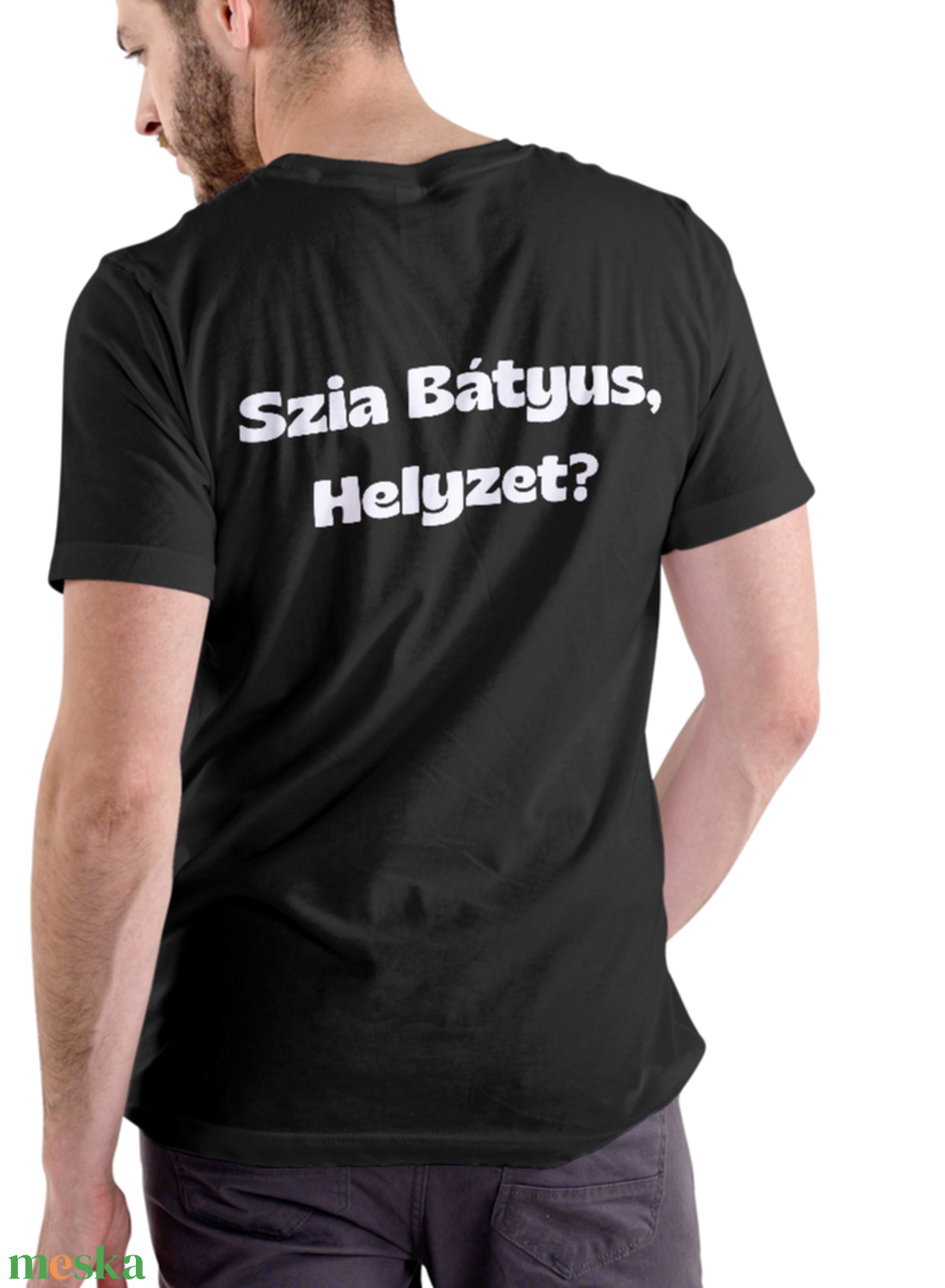 Szia Bátyus, helyzet yakari póló férfi - ruha & divat - férfi ruha - póló - Meska.hu