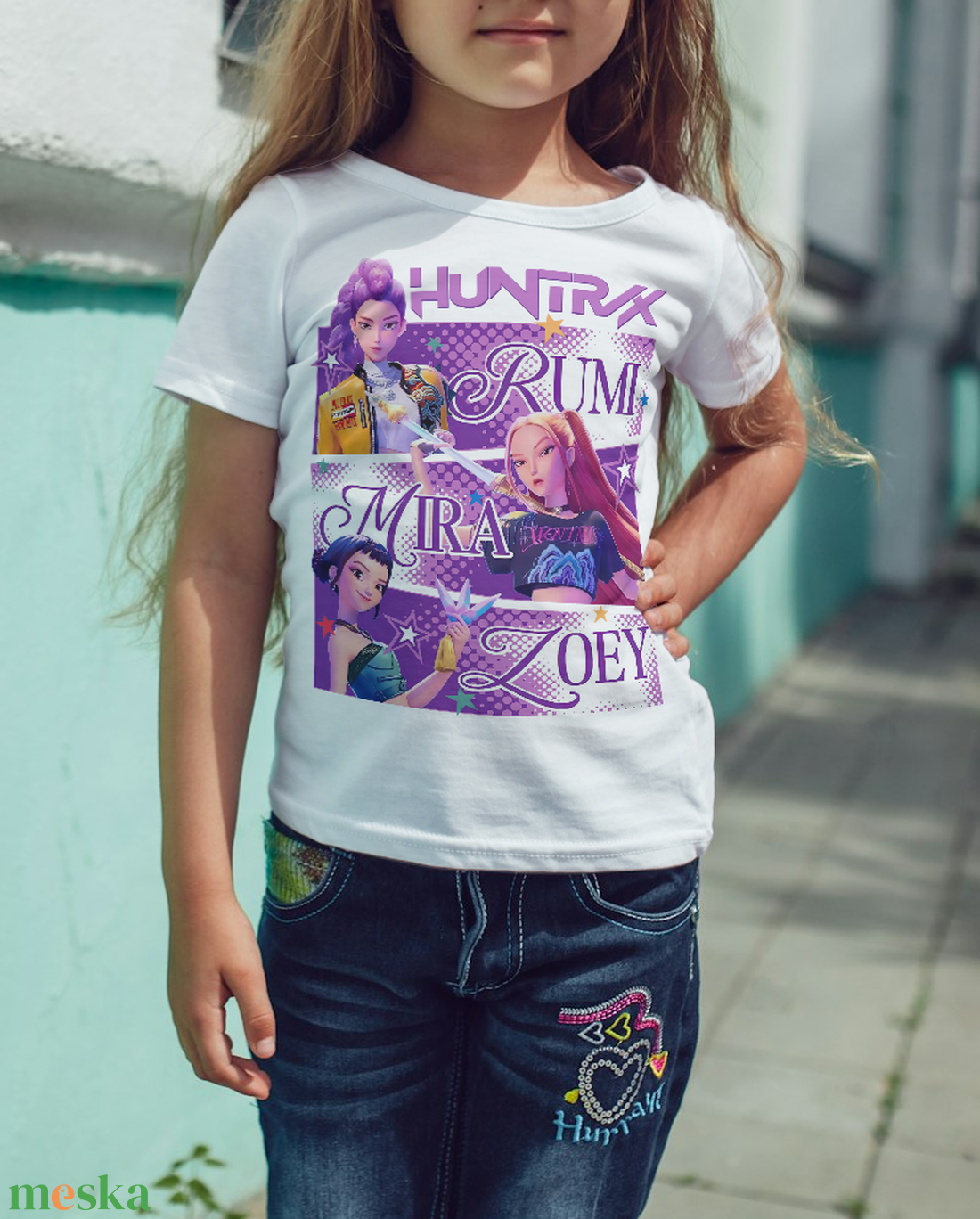 Huntrix K-POP démonvadászok gyerek polo - ruha & divat - babaruha & gyerekruha - póló - Meska.hu