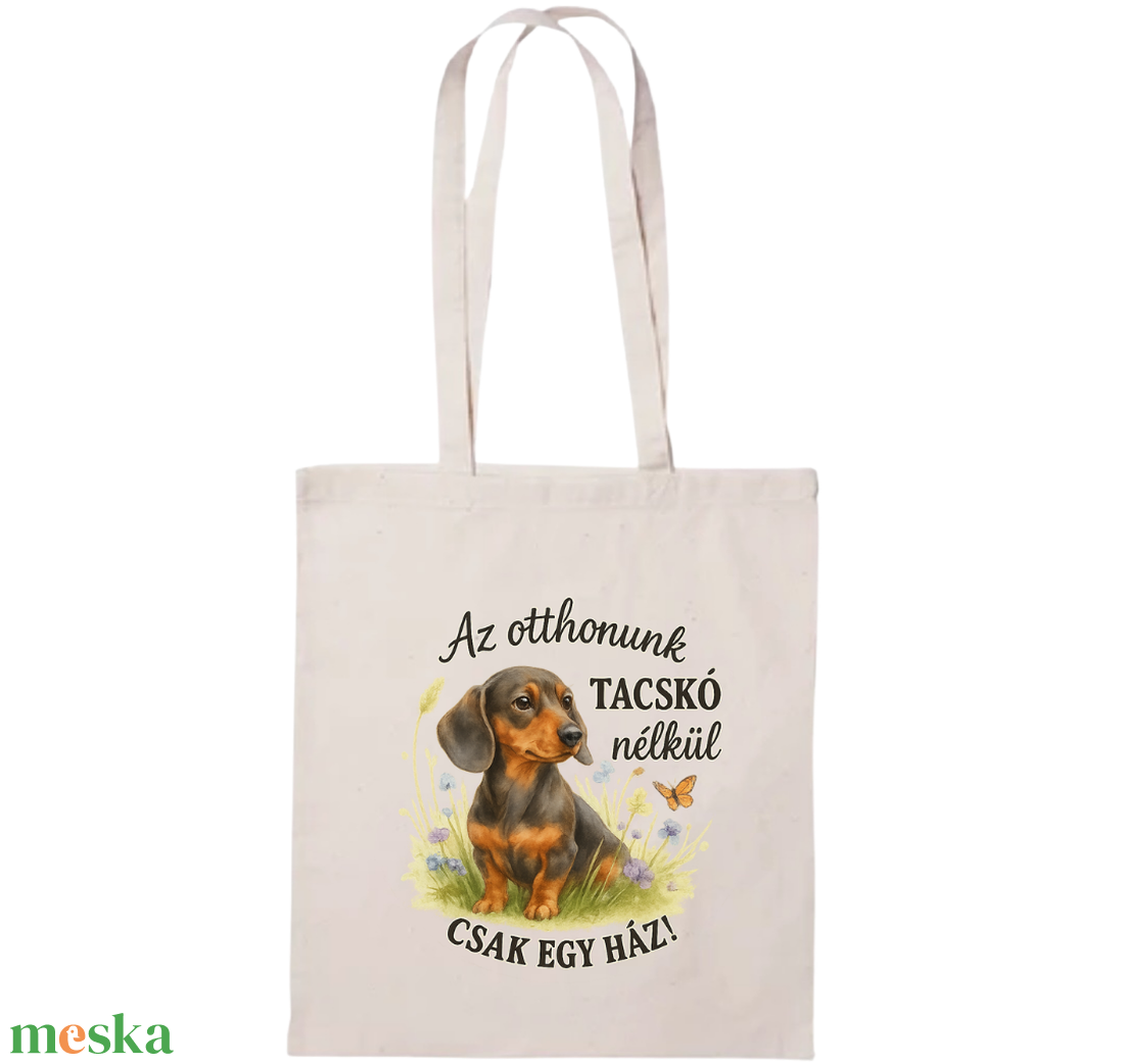 Tacskós vászontáska - táska & tok - bevásárlás & shopper táska - shopper, textiltáska, szatyor - Meska.hu Tacskós vászontáska - táska & tok - bevásárlás & shopper táska - shopper, textiltáska, szatyor - Meska.hu