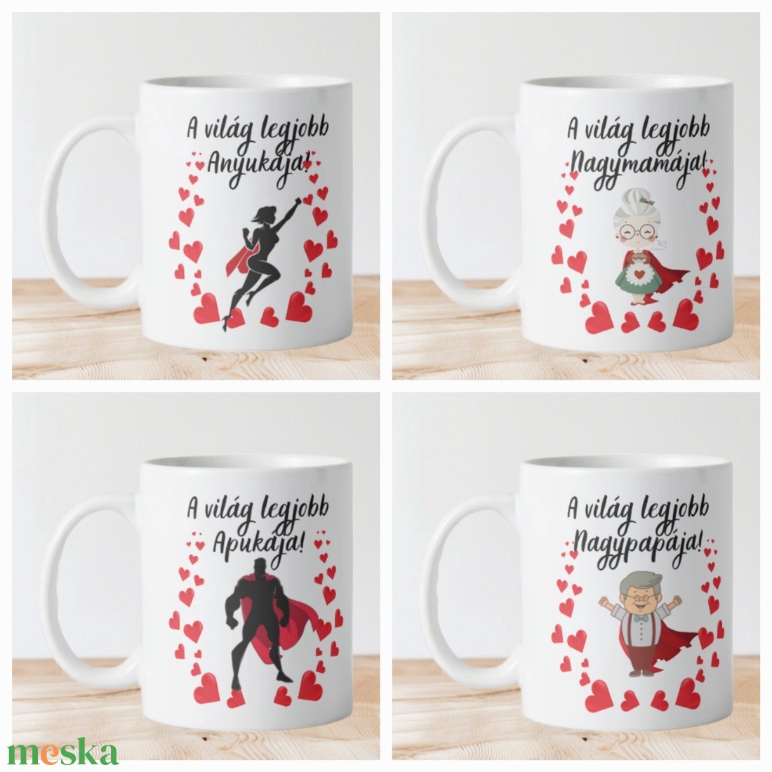 Családi bögre 1db - otthon & életmód - konyhafelszerelés, tálalás - tálalás - bögre & csésze - Meska.hu