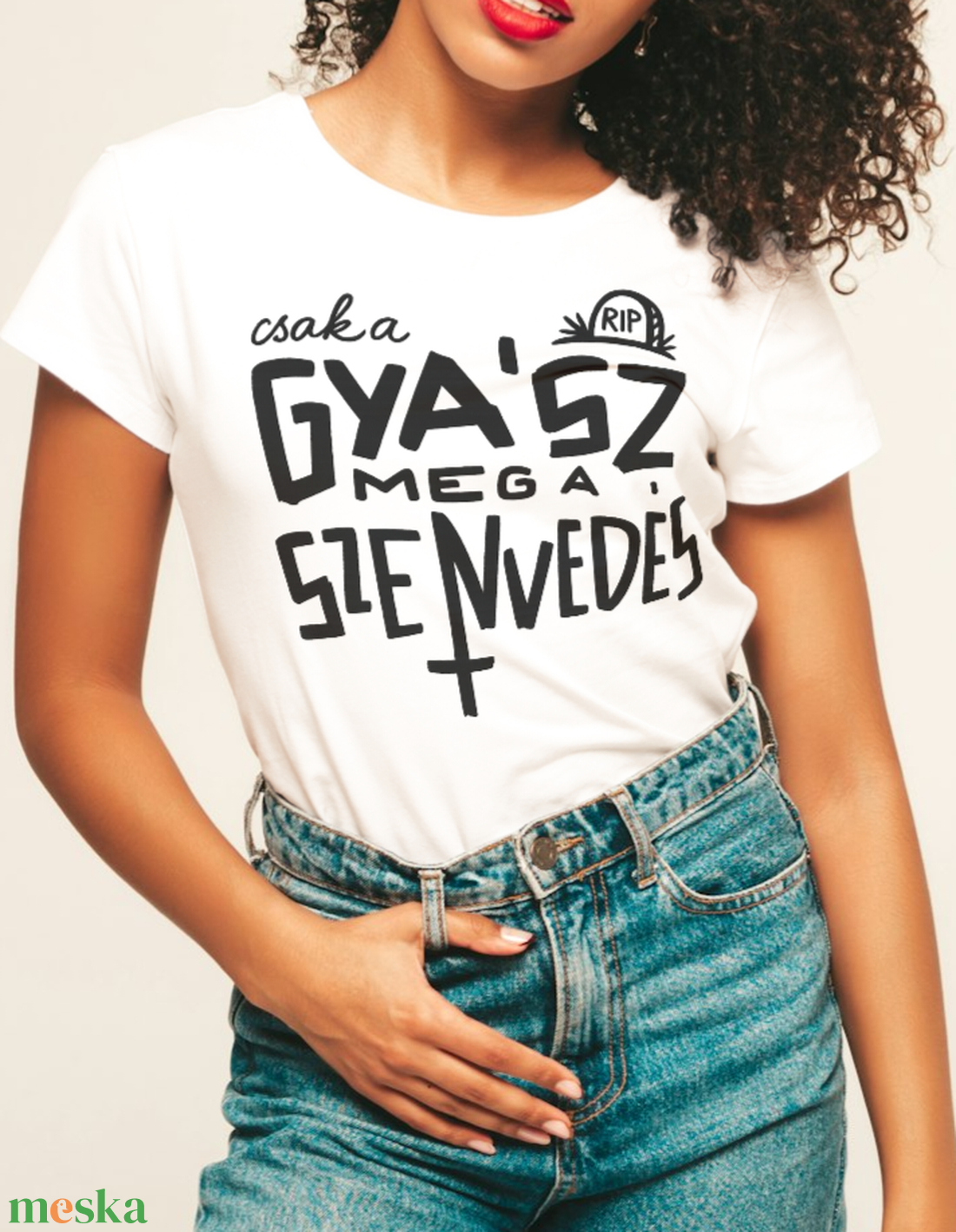 Gyász meg a szenvedés póló női - ruha & divat - női ruha - póló, felső - Meska.hu