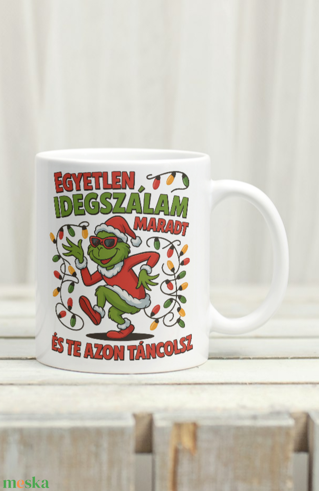 Grinch vicces bögre - otthon & életmód - konyhafelszerelés, tálalás - tálalás - bögre & csésze - Meska.hu