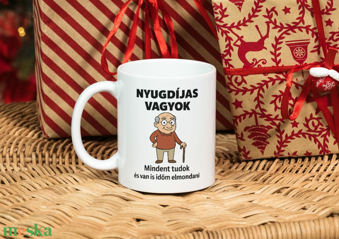 Nyugdíjas vicces bögre - otthon & életmód - konyhafelszerelés, tálalás - tálalás - bögre & csésze - Meska.hu